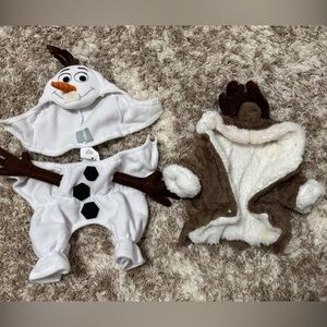 Olaf and Sven dog costumes